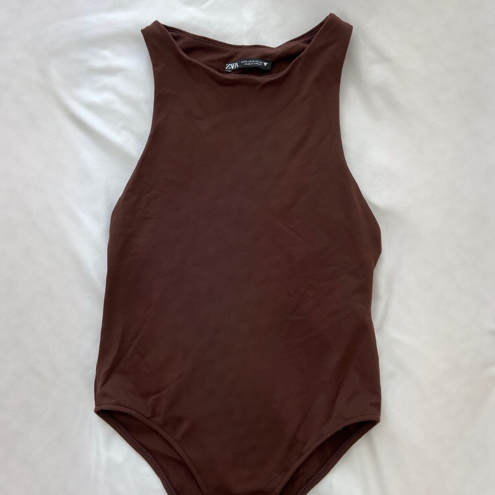 Zara brown bodysuit